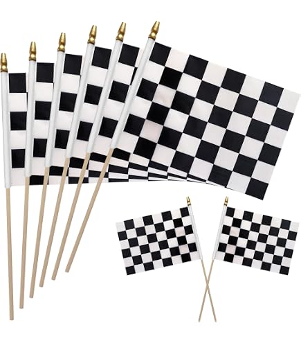 Amazon.com : Large New 4x6 Race Auto Racing Flag Checkered Flags